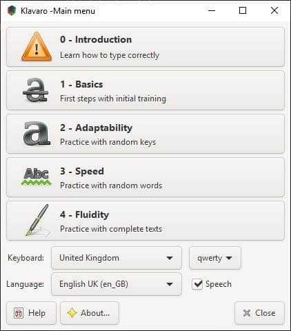 Klavaro is an open source touch typing tutor for Windows and Linux