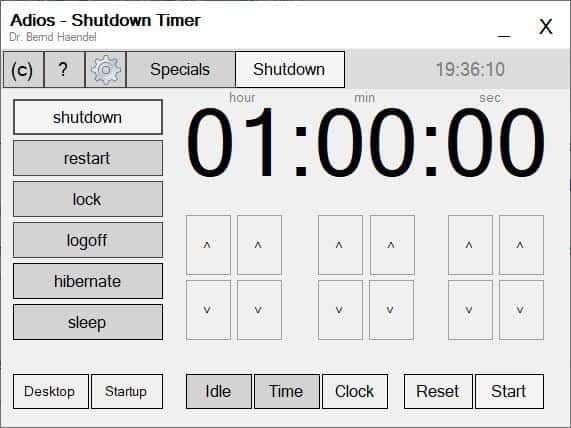 pc shutdown timer windows 10 taskbar