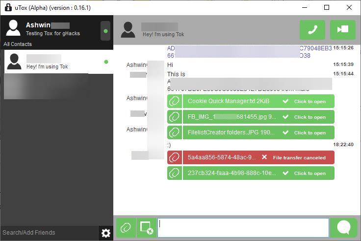 Tox is a peer-to-peer instant messaging protocol with end-to-end encryption, voice calls, video calls and file transfers