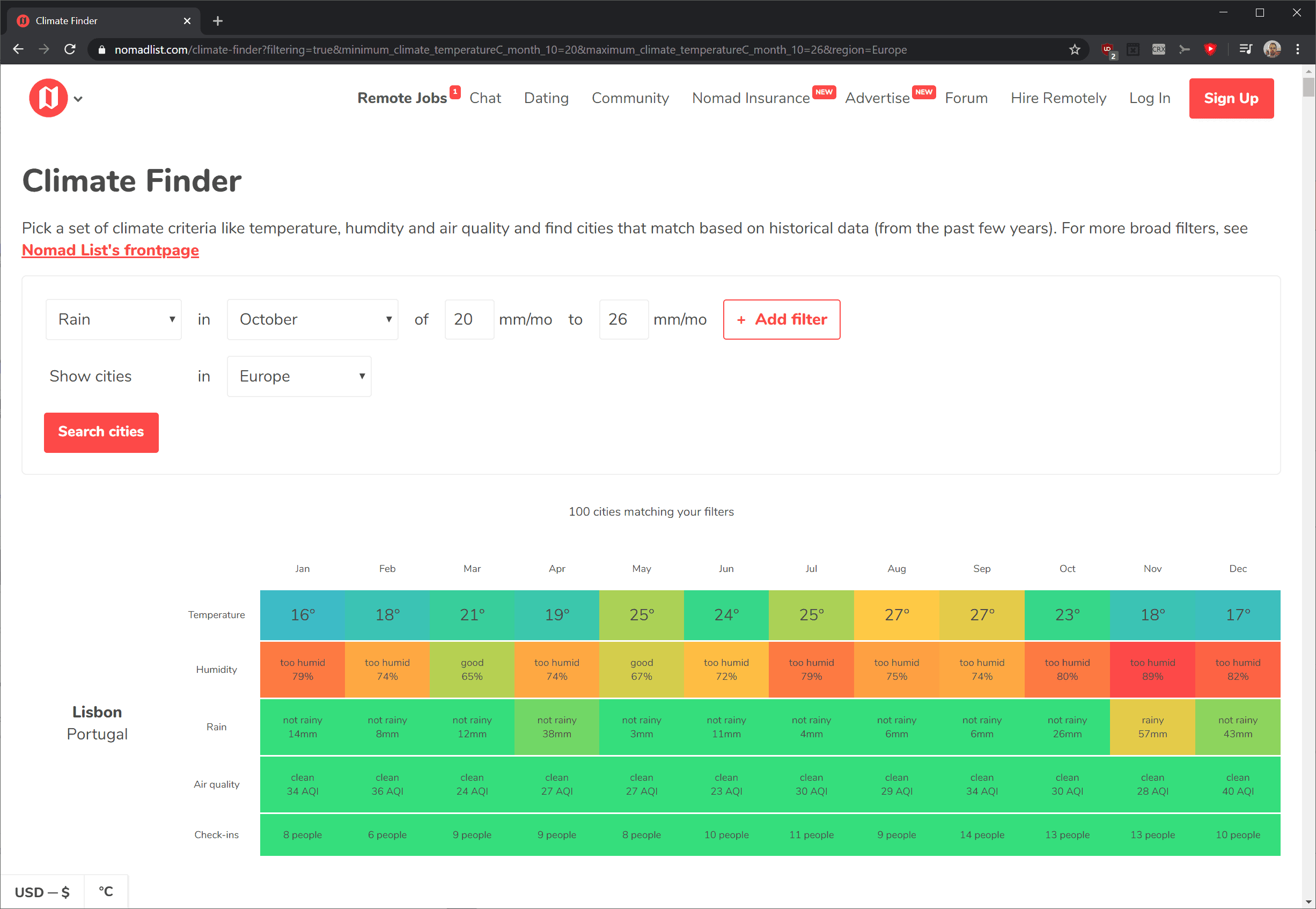 climate finder