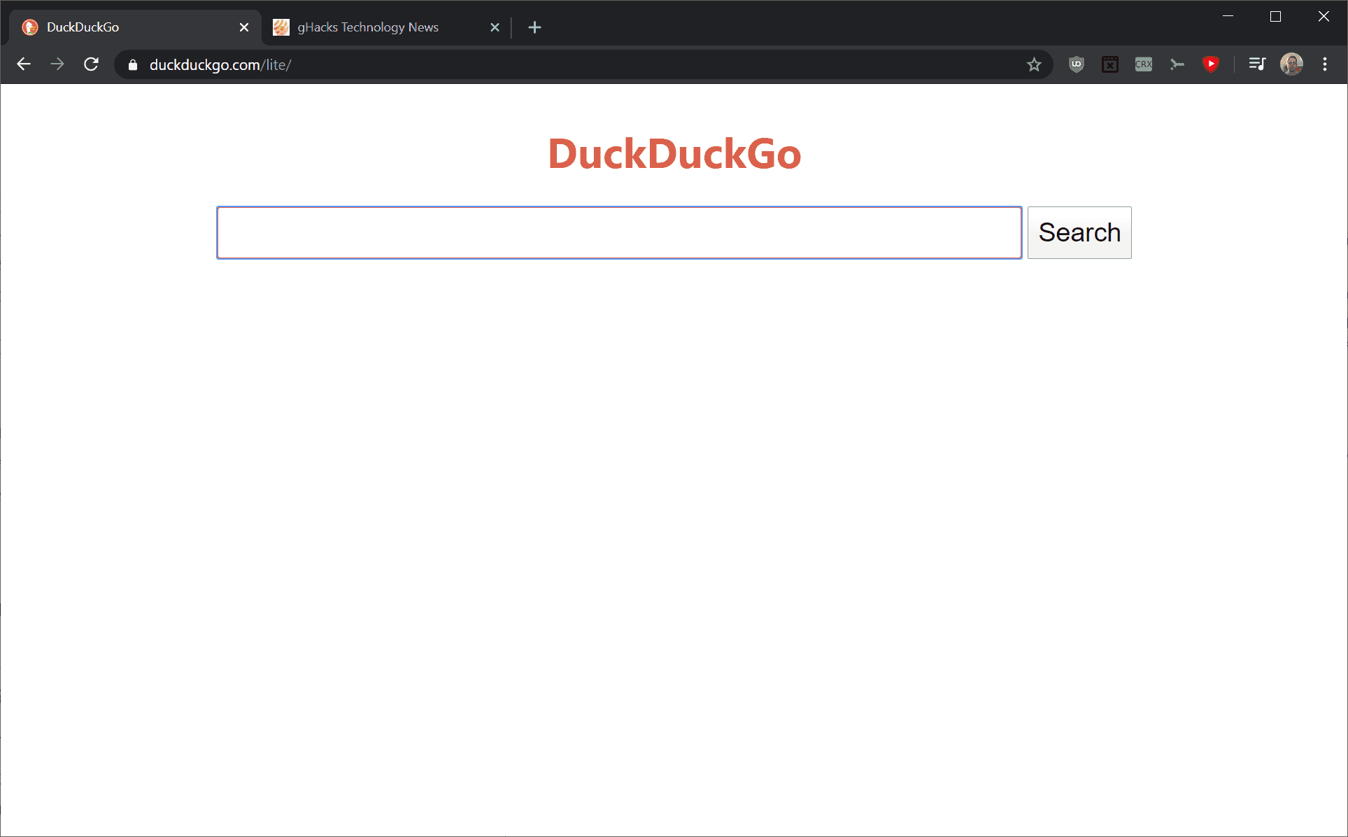 duckduckgo lite