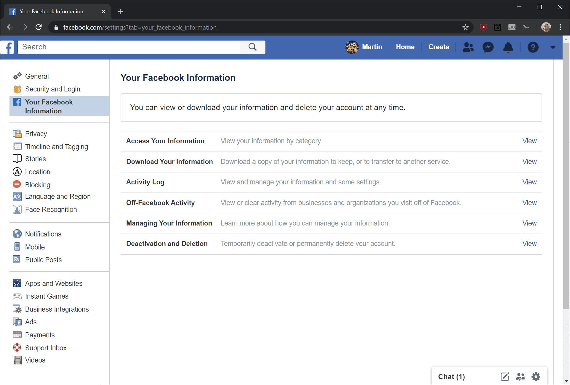 off-facebook activity