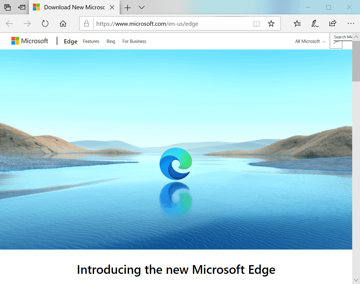 The New Chromium Based Microsoft Edge Is Now Available Ghacks Tech News