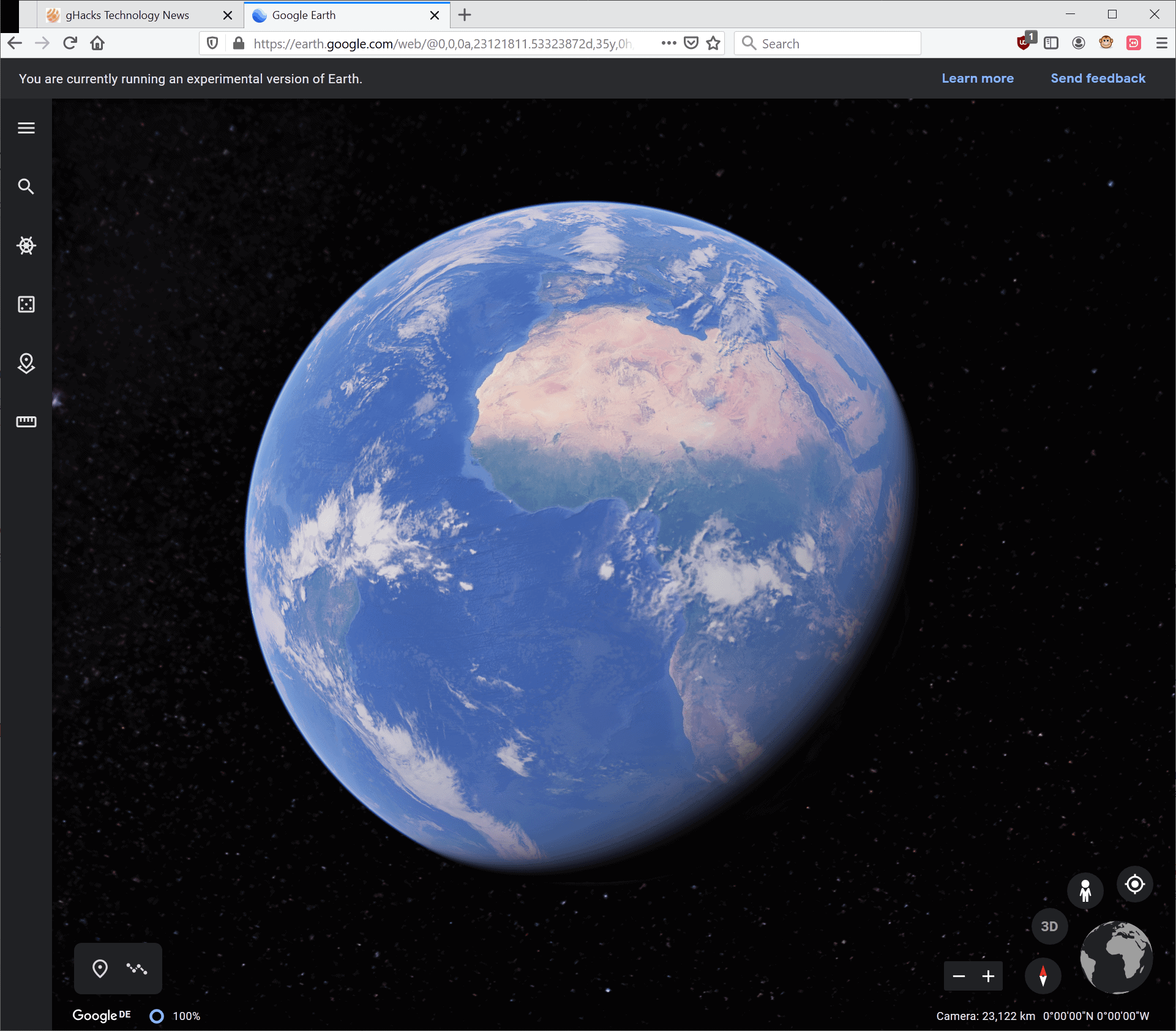 It Took Google Three Years To Add Firefox Edge And Opera Support To Google Earth Ghacks Tech News