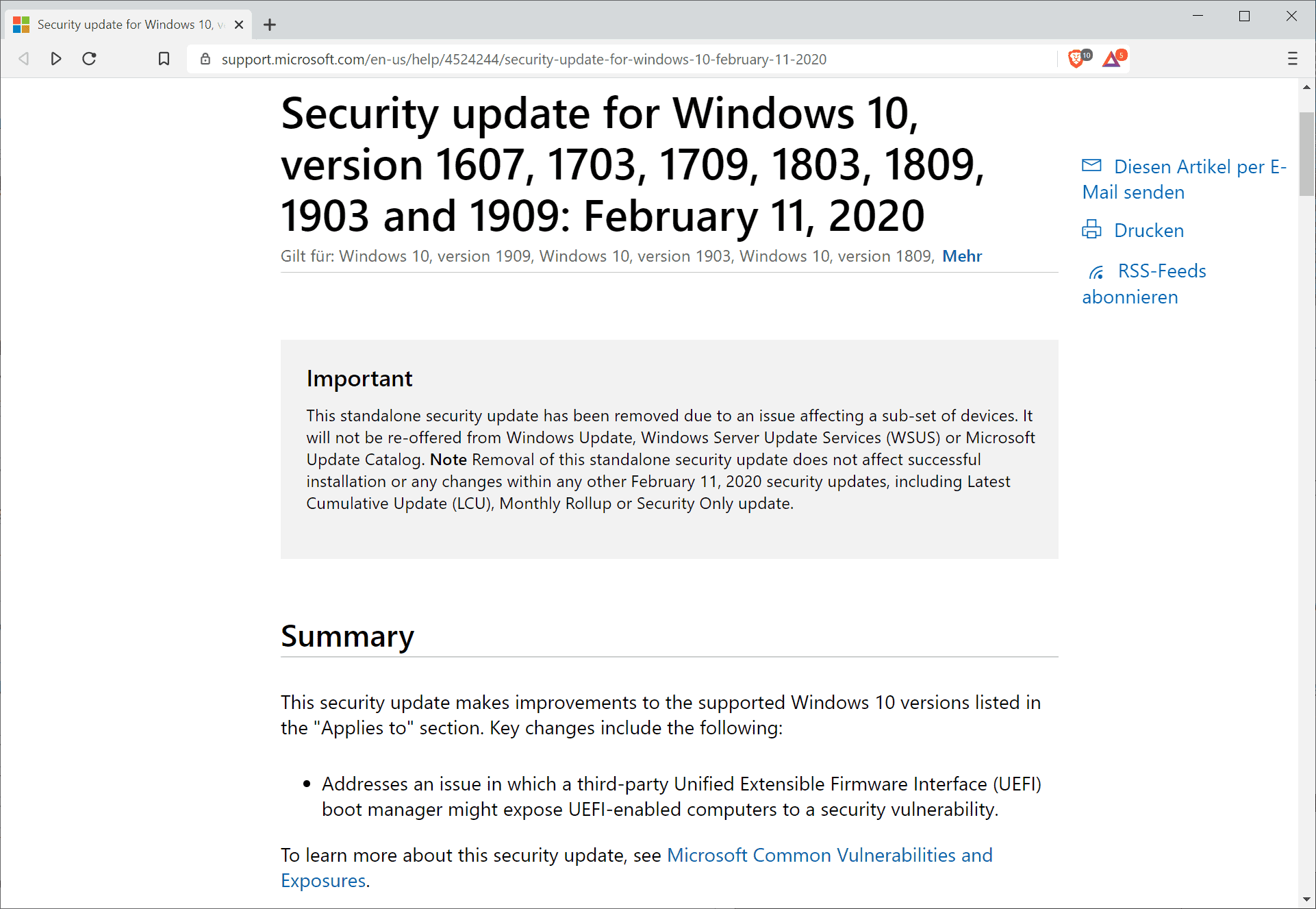 Microsoft: Windows 10 1809 and 1909 have reached end of service