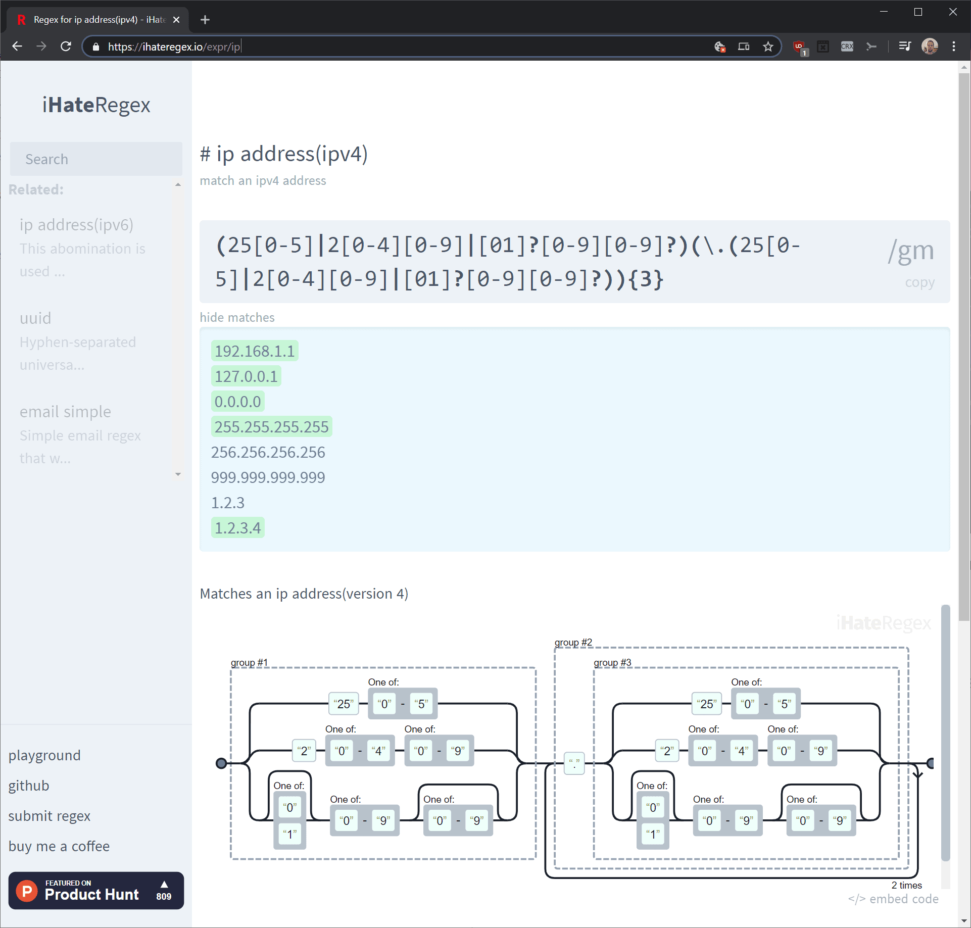 regular expressions tester