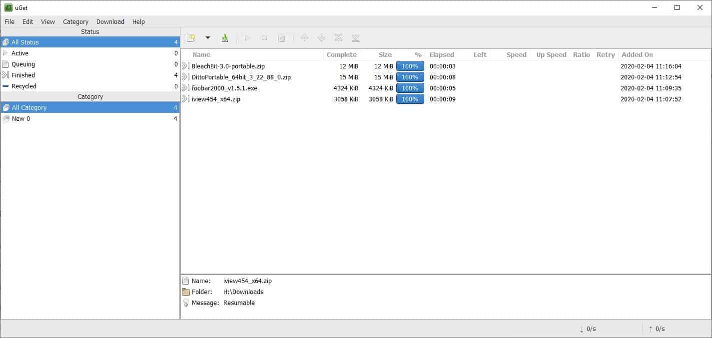 uGet is an open source download manager for Windows and Linux