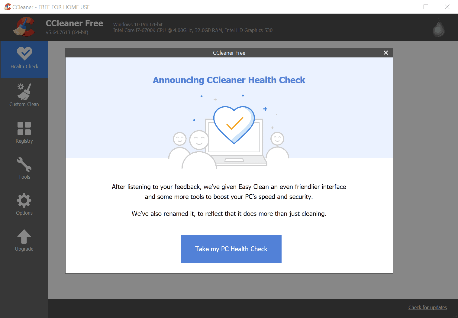 ccleaner health check