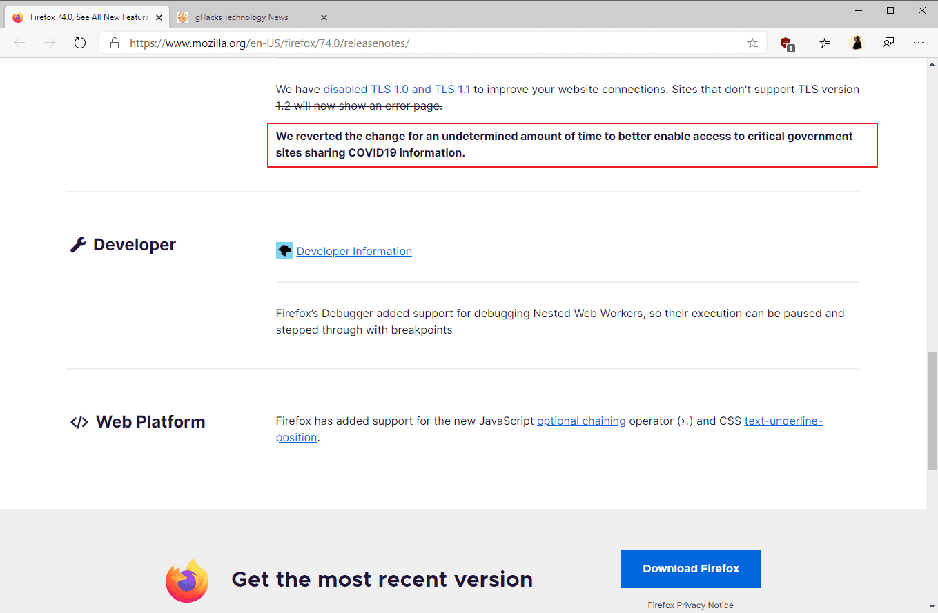 firefox 74 tls mozilla