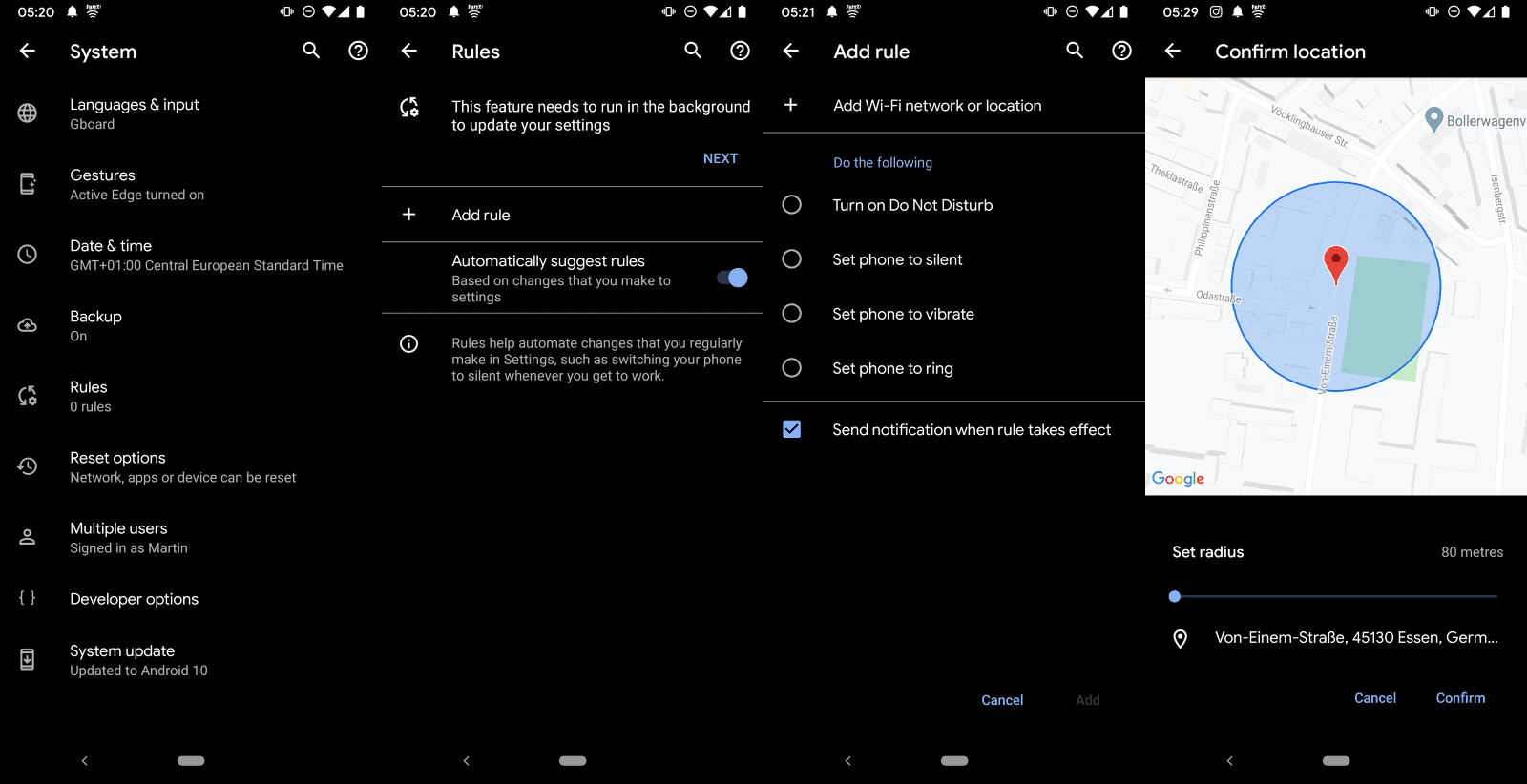 google pixel automated rules