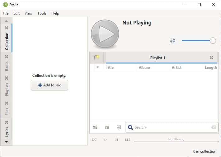 Exaile is an open source and cross platform music player for Windows, macOS and Linux