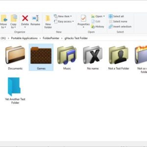 Folder Painter is a freeware tool that lets you quickly change the color and icons of folders