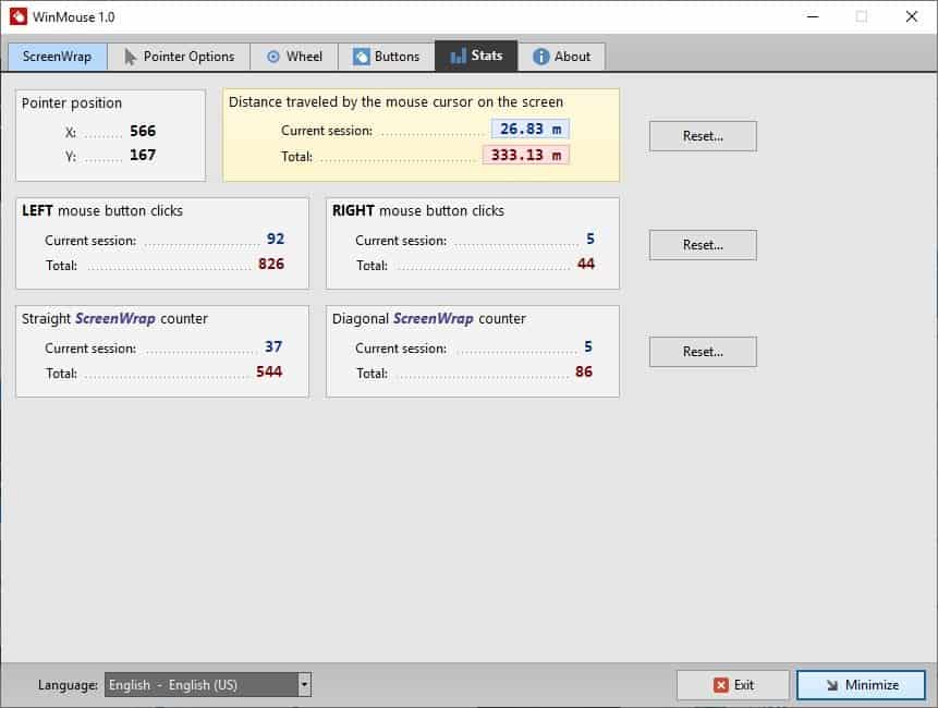 WinMouse stats