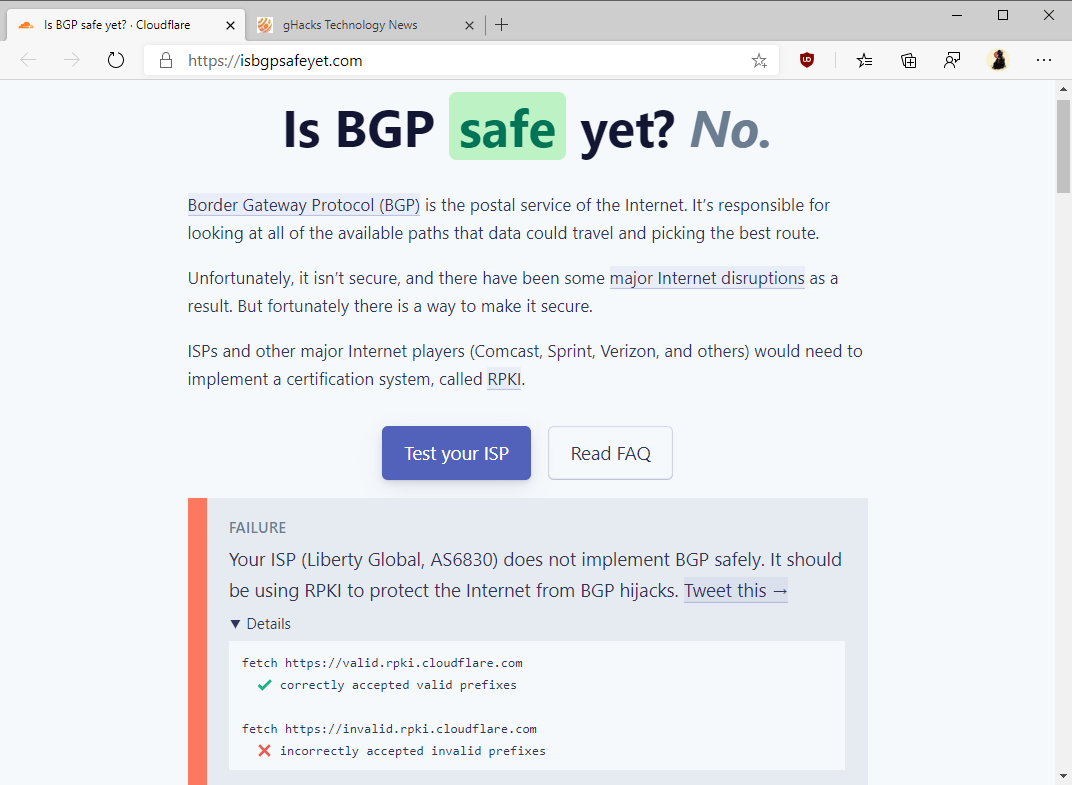 cloudflare bgp check tool