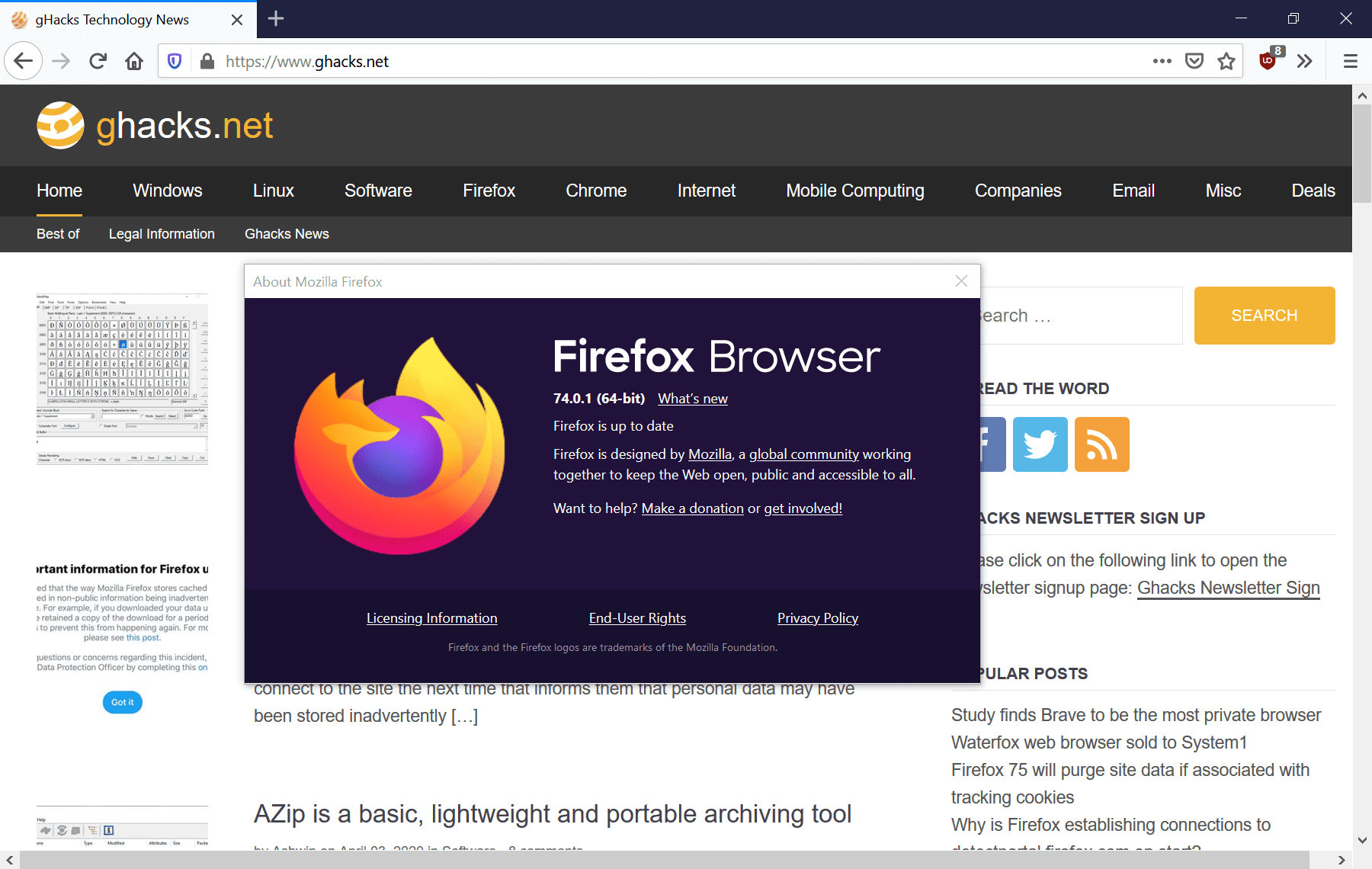 firefox 74.0.1