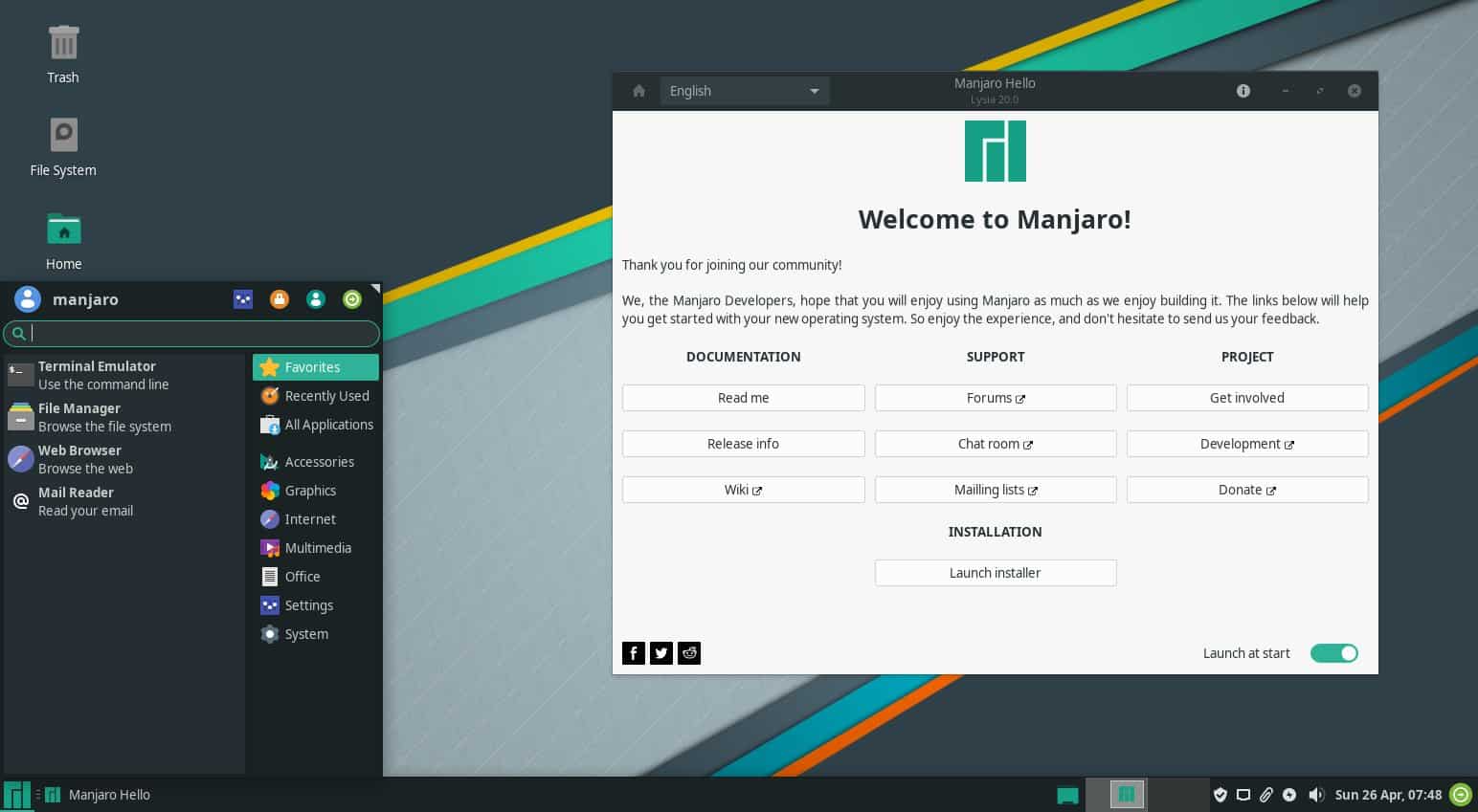 manjaro linux 20