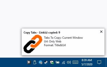 Copy the URLs of every tab in Firefox with a single click using Copy All Tab URLs