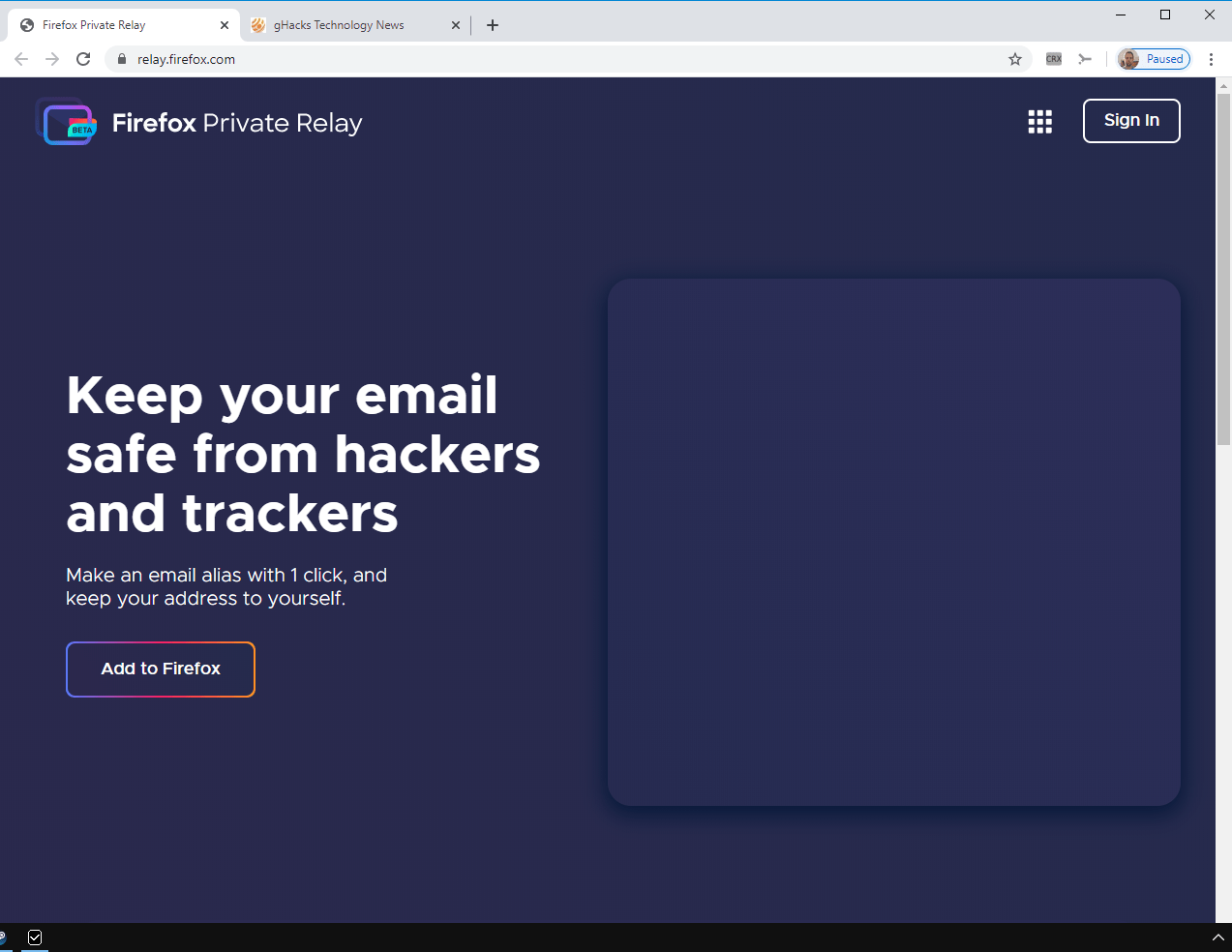 firefox private relay