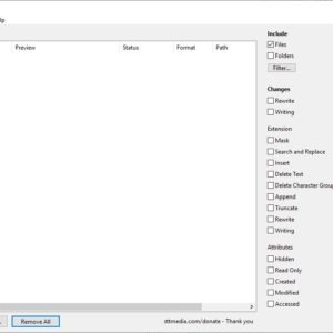 FileRenamer is a freeware batch file renaming tool with plenty of options
