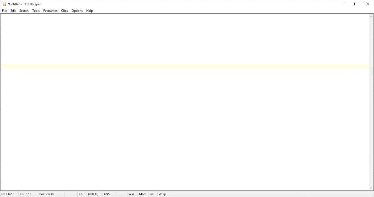 TED Notepad is a lightweight text editor with a ton of useful options