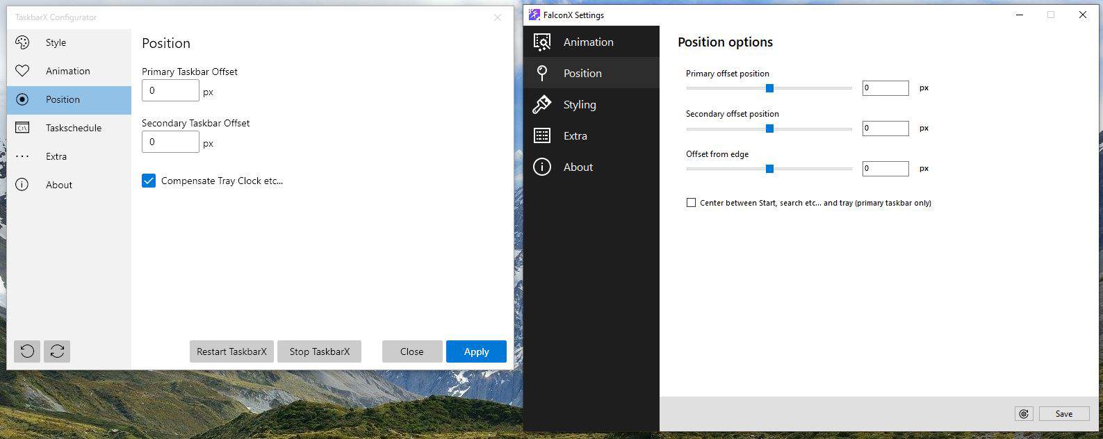taskbarx secondary taskbar taskbarx secondary taskbar