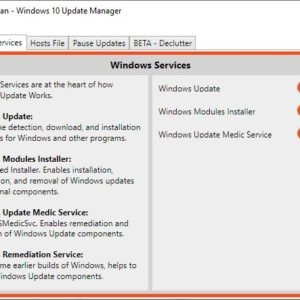 Wu10Man is an open source tool for disabling Windows 10 Updates