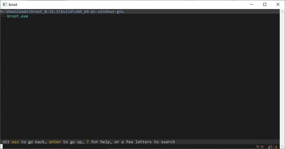 broot is a command-line file manager for Windows, Linux and macOS