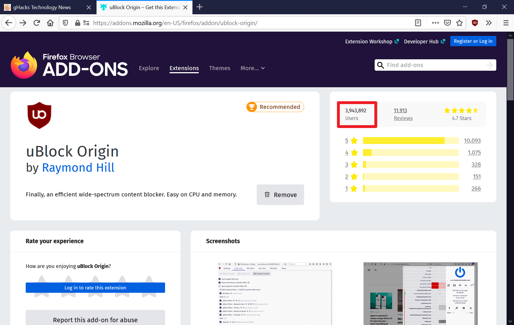 firefox add-ons users