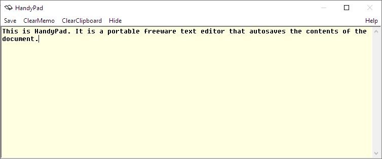 HandyPad is a freeware text editor that supports autosave as you type