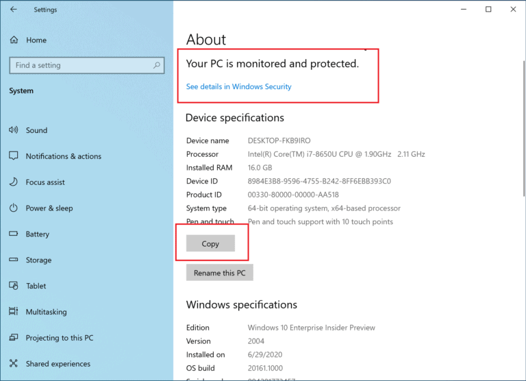 System Control Panel applet redirects to Settings app in latest Windows 10 build