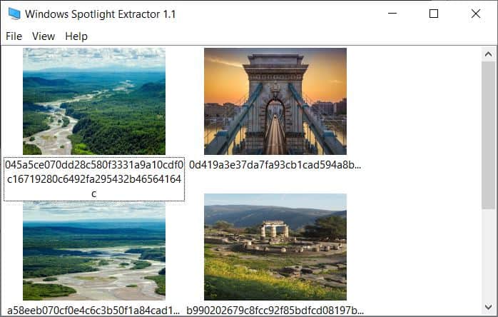 Windows Spotlight Extractor is a tool that lets you view and save the wallpapers saved by Spotlight