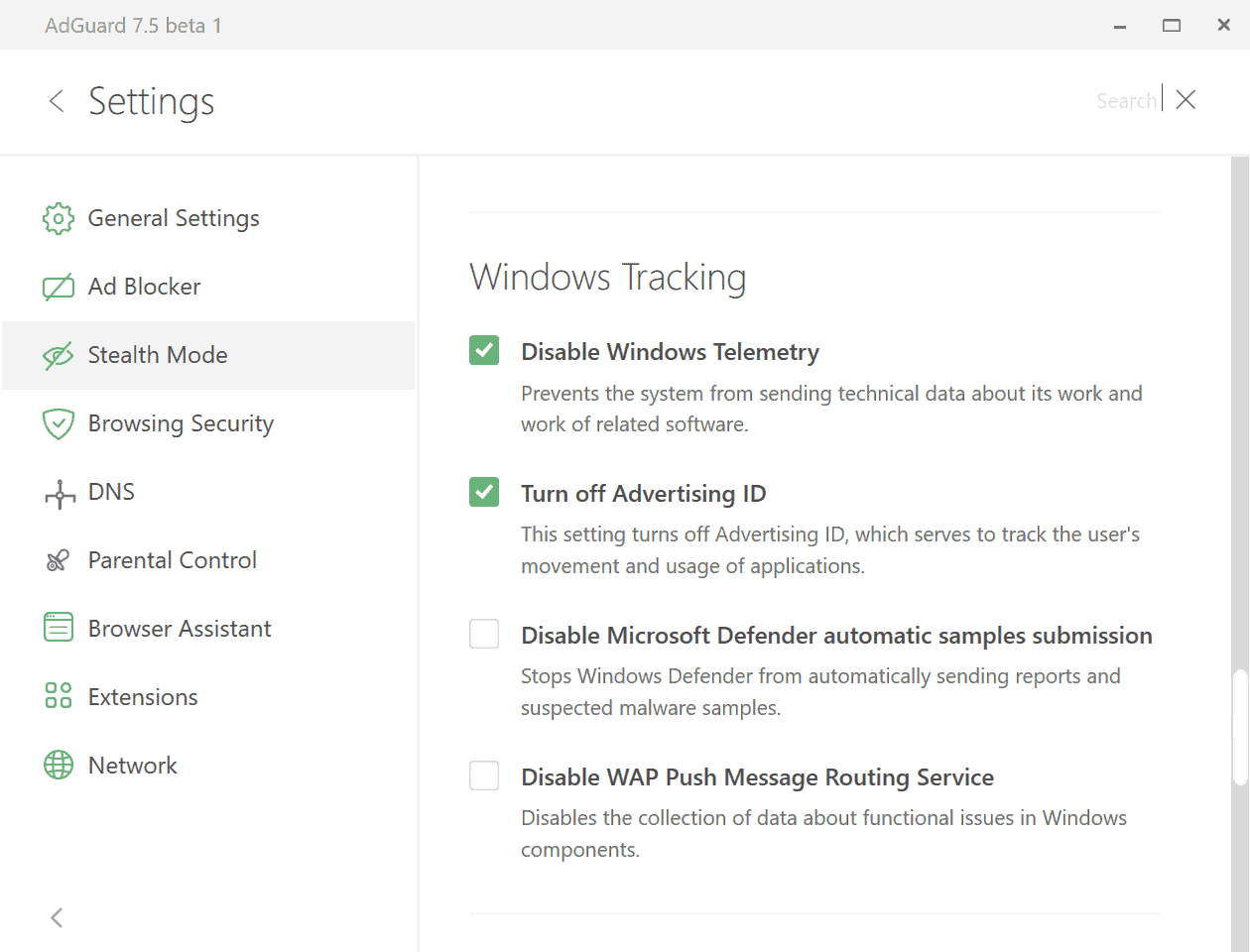 adguard 7.5 beta