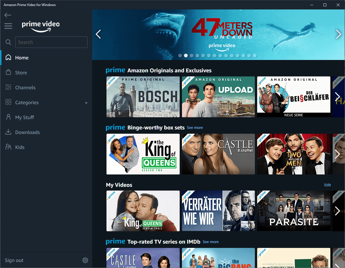 A look at the Amazon Prime Video app for Windows 10 - gHacks Tech News
