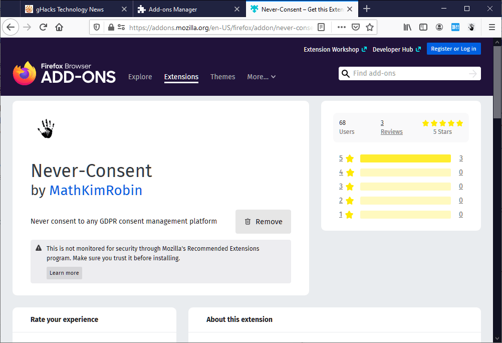 never consent gdpr