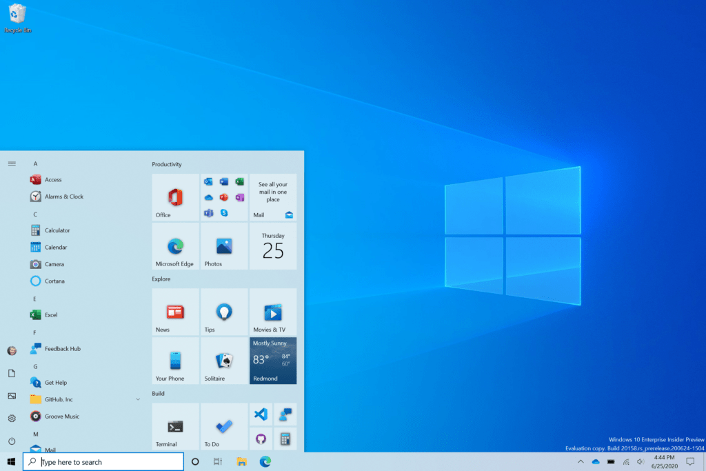 Latest Windows 10 Insider build features the redesigned Start menu