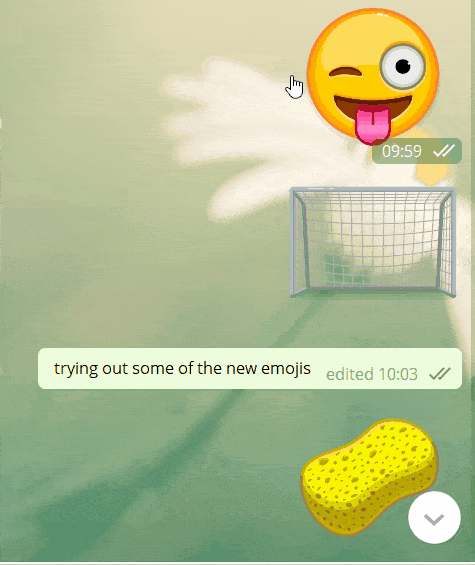 telegram animated emojis