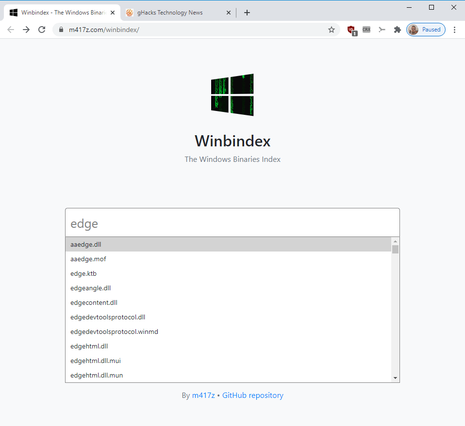 winbindex-download binaries microsoft