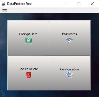 Encrypt your files or delete them securely with DataProtect Free