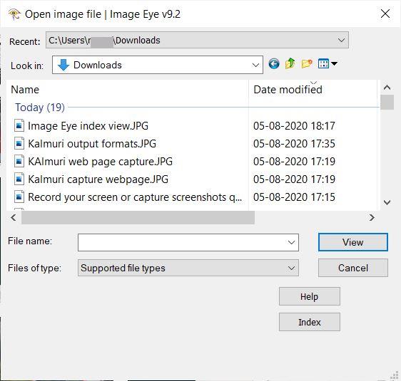 Image Eye is a freeware photo viewer that loads images in a borderless window