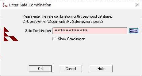 Password Safe login