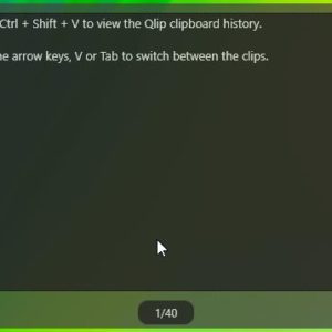 Store multiple items in the clipboard and insert them with simple keyboard shortcuts with Qlip