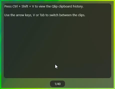 Store multiple items in the clipboard and insert them with simple keyboard shortcuts with Qlip