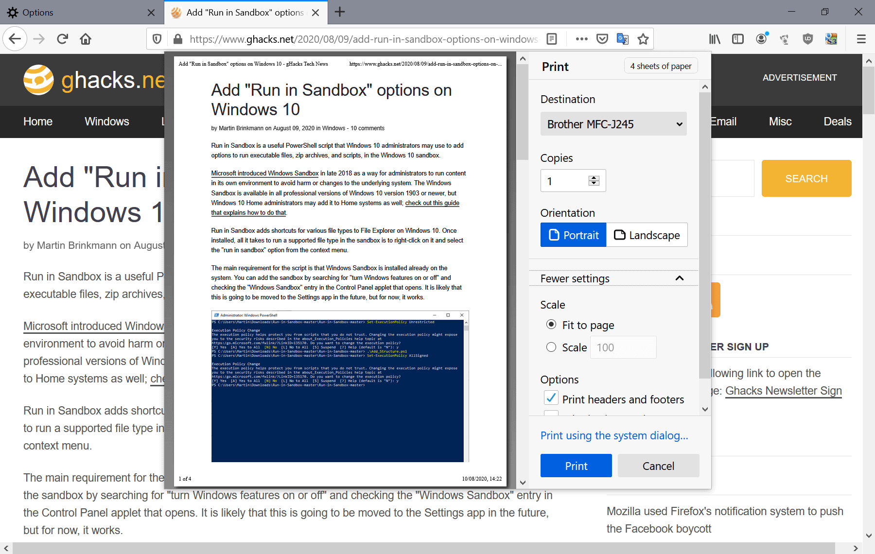 firefox 81 new print preview