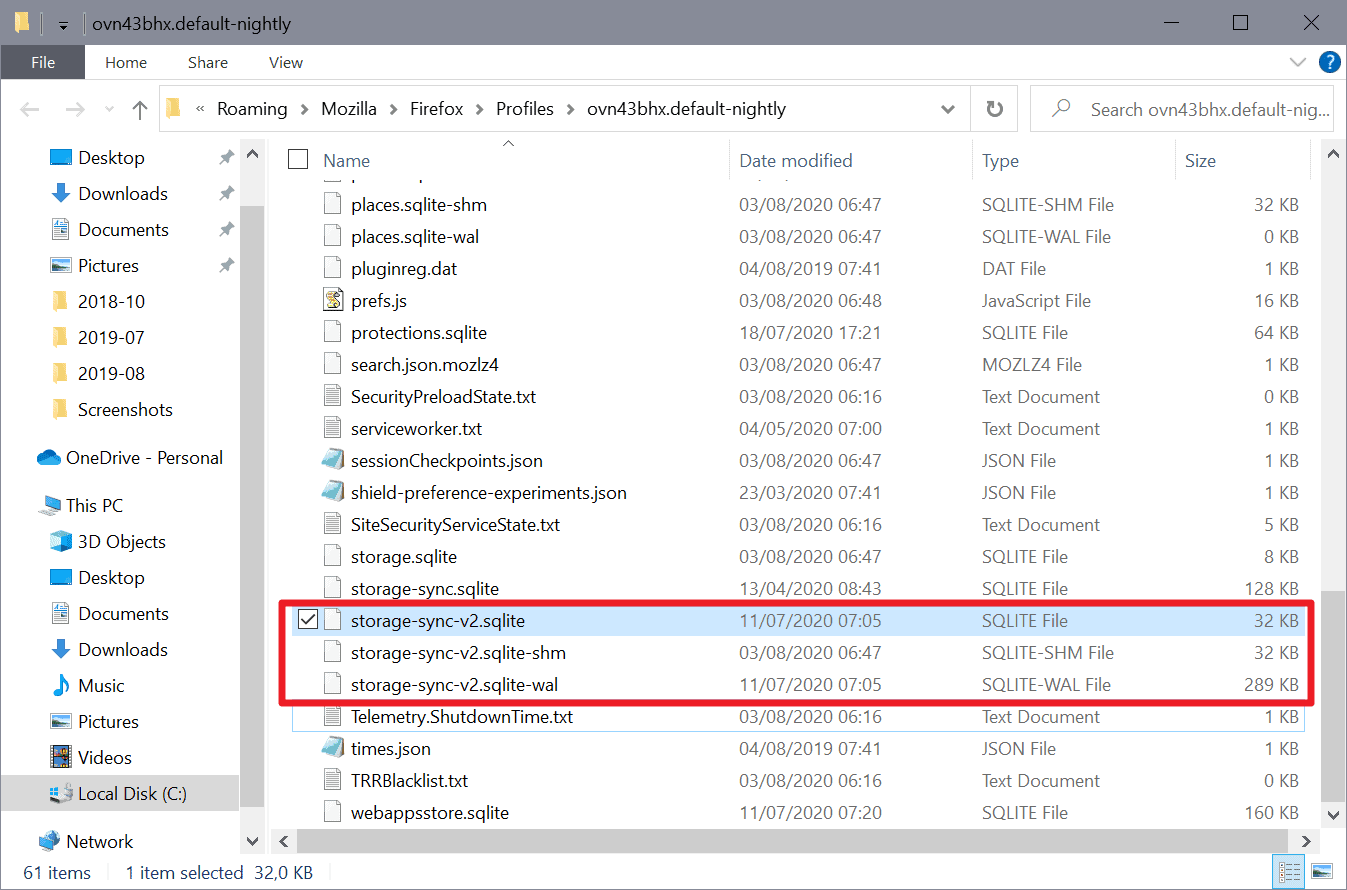 firefox ccleaner delete files