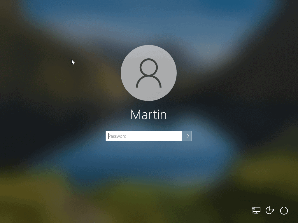 How to show a clear logon background on Windows 10