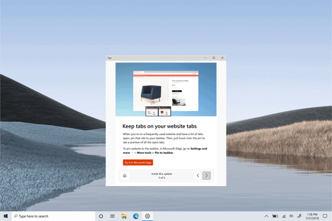 Windows 10 to highlight new features after feature update installations
