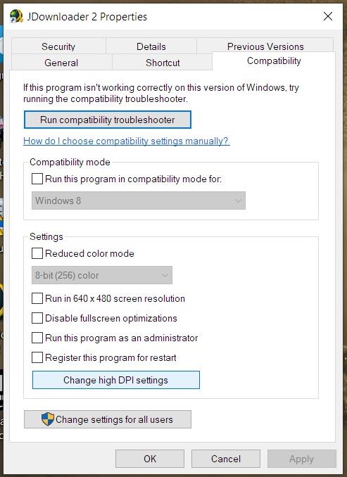 Come correggere il testo sfocato nei programmi su Windows 10 - passaggio 2
