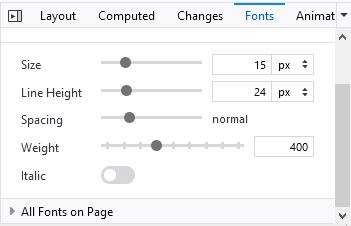 How to identify fonts on any webpage using Firefox developer tools - Fonts tab