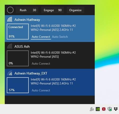 View your Wi-Fi signal strength, auto switch to the better connection with Wifinian