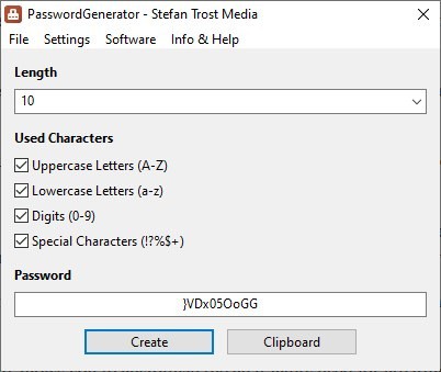 Create secure passphrases with custom characters, length with PasswordGenerator